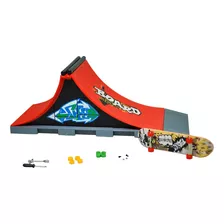 Kit Skate De Dedo Com Rampa Dupla Skate Park Dm Toys