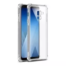 Capa Celular Transparent Para Samsung A8 2018 + Pel Vidro 3d