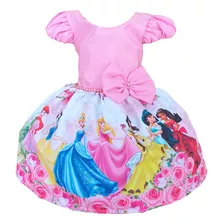 Vestido Princesas Disney Infantil Pérola