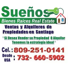Sueños Bienes Raíces Real Estate, Venta Y Alquileres De Casas, Apartamentos, Solares, Fincas, En Gurabo, Santiago, Rep. Dom. 