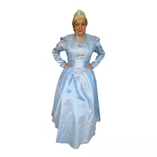 Vestido Disfraz Princesa Elsa Para Mujer Adulto