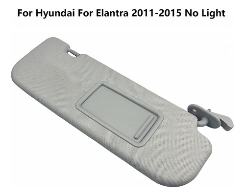Parasol Lateral Derecho Gris Para Hyundai Elantra 2011-2015 Foto 2