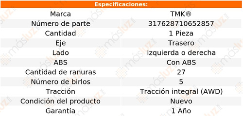 1- Maza Trasera Izq/der Con Abs Forester H4 2.5l 18/19 Tmk Foto 2