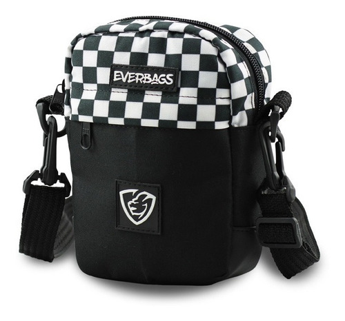 Bolsa Pochet Necessaire Shoulder Bag Everbags Combate Xadrez