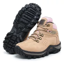 Bota Coturno Feminina Modelo Adventure 100% Couro