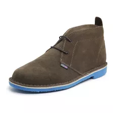 Bota Desert Boot Couro Camurça Crepada London Style 