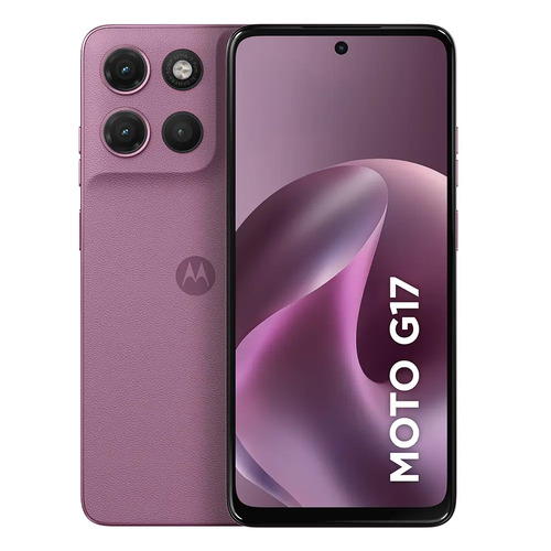 Smartphone Motorola Moto G17 4g, 256 Gb, 12 Gb (4 Gb De Ram + 8 Gb De Ram Boost), Cámara Sony Lytia 600 De 50 Mp, Pantalla Fhd+ De 60 Hz, Batería De 5200 Mah, Rosa