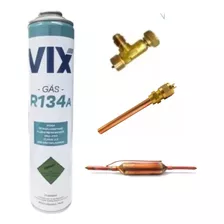 Refil Gás R134 Vix C/ 750gr + Válvula Perf + Filtro+ Válvula