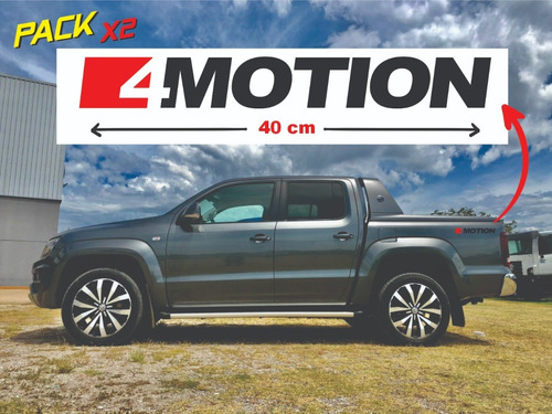 Emblema Adhesivo Pick Up 4motion Volkswagen Amarok X 2 Unid Foto 2