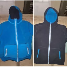 Campera Micropolar Reversible,marca: Decathlon, Talle 14 