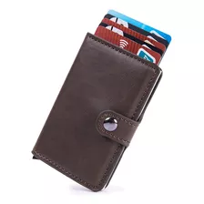 Billetera Tarjetero Rfid Cuero Pu Hombre Mujer Minimalista