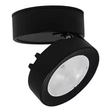 Spot Sobrepor 7w Led Redondo Luz Teto Alumínio Direcionável Cor Preto Cor Da Luz Branco Quente