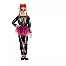 Disfraz Catrina Niña Dia De Los Muertos Coco Halloween