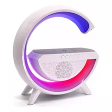 Caixa Som Luminária G Speaker Carregador Por Indução Led Rgb