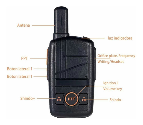 Radios Walkie Talkie Recargable, Altavoces Con Micrfono Foto 3