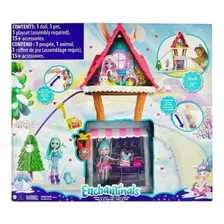 Muñeca Enchantimals Hoppin Chalet De Esqui Snow Valley