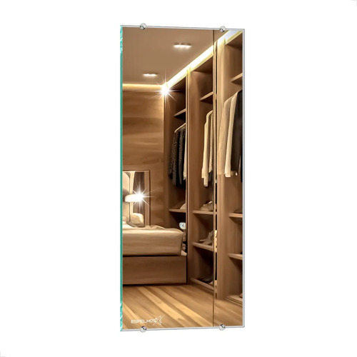 Espelho Para Colar Guarda Roupas 100x40 Corpo Inteiro Closet Espelho