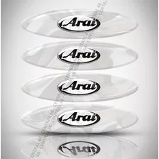 Refletivo Capacete Arai Traxx Work 125 Kit 4 Adesivos Resina