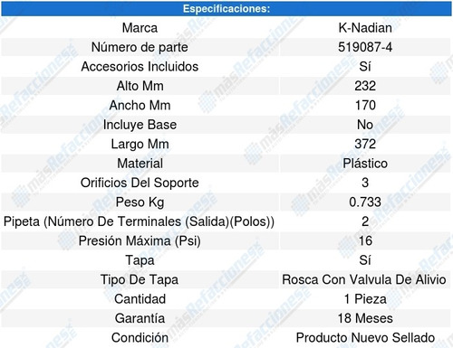 Deposito Anticongelante Alero 4cil 2.2l 95 A 96 8604396 Foto 3