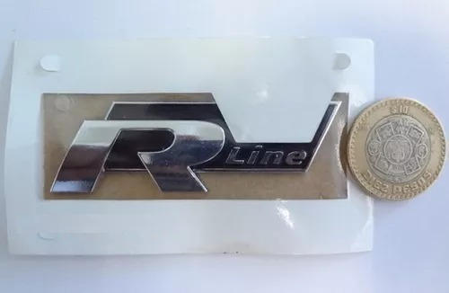 Emblema Rline 100%original Vw Tiguan Jetta Golf Beetle Vento Foto 5