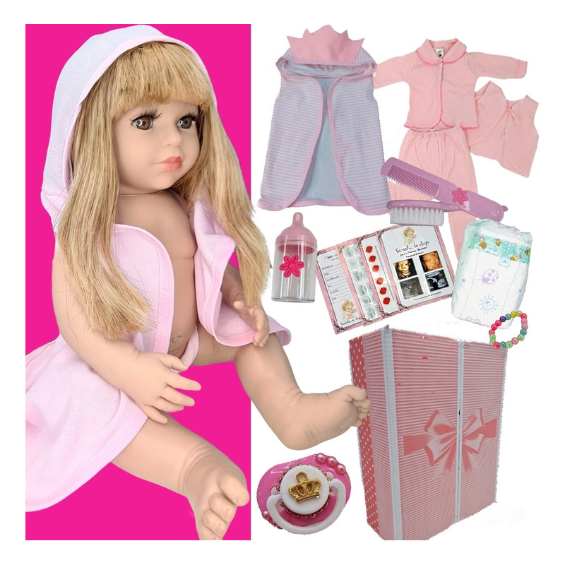 Boneca Reborn Barato Bebê Realista Silicone Luxo Itens Articulada Menina Boneca  Bebê Reborne Bebe Reborn Boneca - Carinha de Anjo - Boneca Reborn -  Magazine Luiza