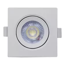 Spot Led Embutir Quadrado 5w 6500k Branco Frio Bivolt