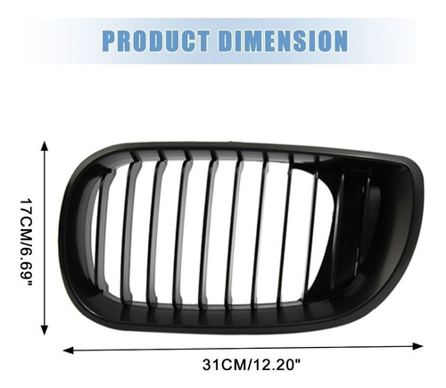 T 2 Parrilla Frontal Rejilla Para Bmw 3 E46 320i 328i Foto 3