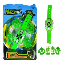 Relógio Infantil Ben 10 Com 4 Aliens Com Luz E Som