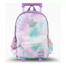 Mochila Carro 18 Big Kids New Batik Footy F1061 Color Violeta