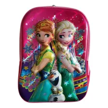 Mochila Infantil Frozen 3d Niñas Relieve Infaltil 35 L Bolso