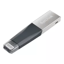 Memoria Usb Sandisk Ixpand Mini 32gb 3.0 Negro Y Plateado