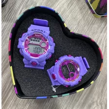 Pareja De Relojes Deportiva Pulso En Silicon Resistente Agua