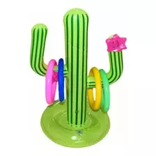 Juguete Inflable Para Lanzar Anillos De Cactus Al Aire Libre