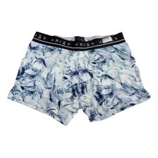 Boxer Hombre Algodon Lycra Estampado Bluo Arias 93002