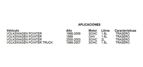 Placa Soporte Caja Trasero Pointer Truck 1999 1.8l Foto 4