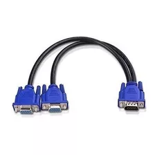 Cable Importa Cable Divisor Vga (vga Y Splitter) Para Duplic