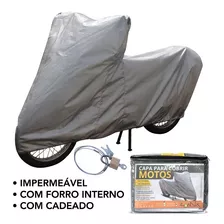 Capa Impermeável Moto C/ Cadeado Traxx Moby 50 | Cmc1