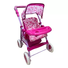 Coche Muñecas Grande Doll Stroller 3 Diseños Plegable