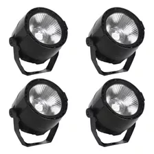 4 Piezas Par De Led Mini Cob De 40w Rgbw