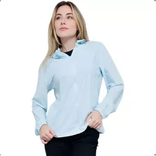 Corta Vento Feminino Liso Zíper Bolso Touca Agasalho Blusa