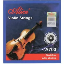 Juego De Cuerdas P/ Violin 4/4 Alice A703