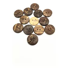 Botões De Coco 1,65 Cm 100 Unidades 