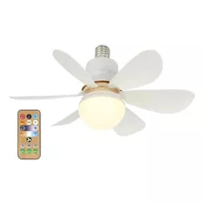 Ventilador Genérico Teto 3 Modos Led Silencioso 6 Pás