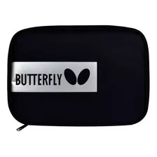 Estuche Butterfly Para 2 Raquetas De Tenis De Mesa Color Logo Plata