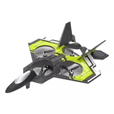 Drone Avión De Combate Con Control Remoto Juguete Niños Color Verde