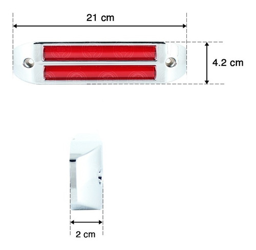 Plafon Led Plasma Gel Alta Baja Estrobo Doble Grande  Foto 10