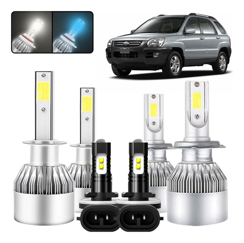 Kit De Focos Led H1 H7 881 Para Kia Sorento 2003-2006 Kia Sorento