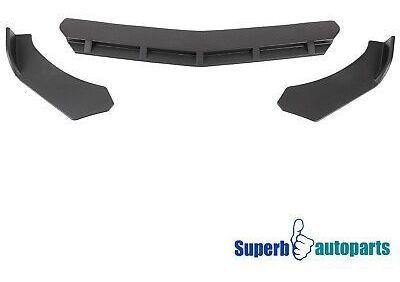 Universal Benz Audi Black Front Bumper Lip Lower Spolier Spa Foto 4