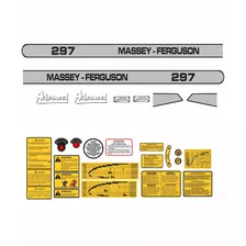 Kit Etiquetas Compatível Trator Massey Ferguson 297 Advanced