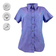 Camisa Xadrez De Mulher Texas Farm Para Andar A Cavalo